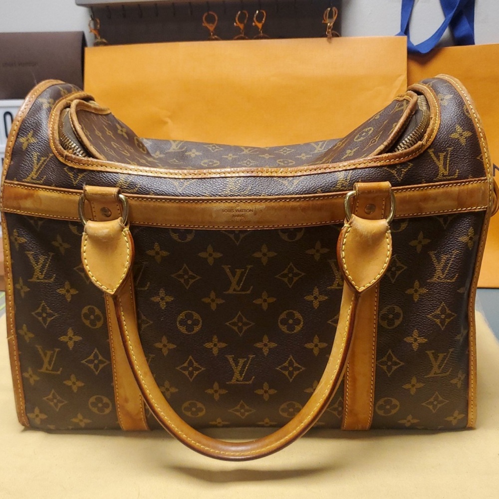 LOUIS VUITTON PET VINTAGE CARRIER Sac Chien 40 - Picture 2 of 16